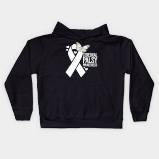 We Wear Green Cerebral Palsy Awareness CP Month Kids Hoodie